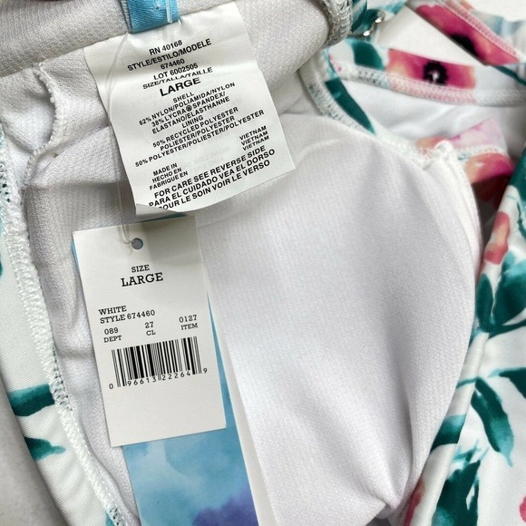 NWT Beach Betty Ruffle Strap Floral Bikini Top - Picture 7 of 7